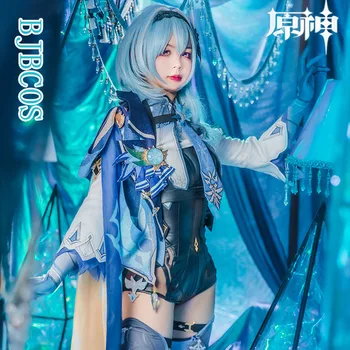 Eula Косплей Горячая Игра Genshin Impact Costume Lawrence Spin-Drift Knight Costumes Наряды