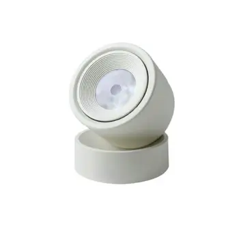 Потолочный светильник с регулируемой яркостью 10 Вт AC85-265V со светодиодной панелью, монтируемый на поверхность с вращением на 360 градусов, светодиодный светильник для домашнего освещения