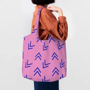 Rewind Pink Flamingo Хозяйственные холщовые сумки Женские многоразовые большой емкости Продуктовые уличные сумки Eldridge Shopper Tote Bag