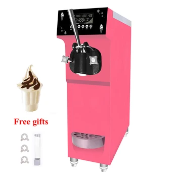 Машина для мягкой подачи Мороженого Настольная Машина для приготовления Десертного Мороженого Автомат по продаже мороженого из нержавеющей Стали 900 Вт