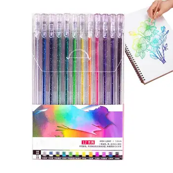 Цветные гелевые ручки Цветные Детские Эргономичные гелевые ручки Универсальный набор ручек для праздничных подарков Портативный Набор ручек для приглашений на вечеринки