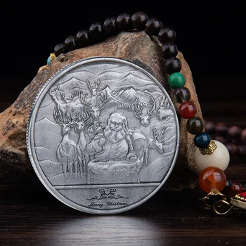 Новый ретро-сувенир с монетой в виде Санта-Лося с Новым годом