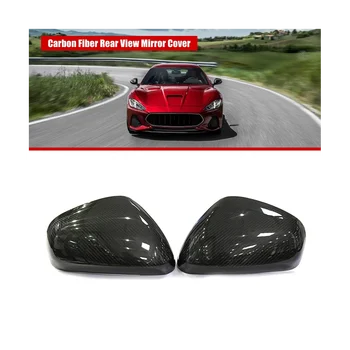 Автомобильная Крышка Зеркала Заднего Вида из Углеродного Волокна для Maserati Gran Turismo и Gran Cabrio Quattroporte с Дополнительными Накладками на Зеркала Заднего Вида