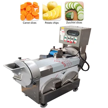 Электрическая овощерезка 220 В, машина для измельчения овощей, машина для нарезки моркови и картофеля кубиками, Коммерческая овощерезка Slicer