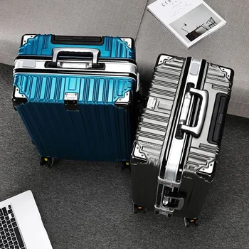 Дорожный чемодан большой вместимости Для мужчин, Универсальное колесо, коробка для пароля, для старшеклассниц, Тележка для тележки, прочный чемодан