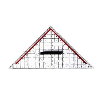 Линейка-шаблон в форме треугольника, Четкая Линейка для рисования, Трафаретная Линейка с ручкой, Транспортирующие Весы, Профессиональные инструменты для иллюстрации комиксов