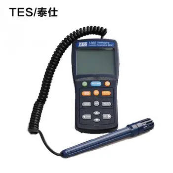 Тестер Измерителя влажности и температуры с цифровой регистрацией данных TES-1364