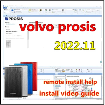 Строительный инвентарь PROSIS 2022.11 Автономный каталог запчастей и ремонт (Запчасти + Ремонт) Для Volvo + мультикомпьютерная установка + Видеоруководство