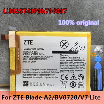 Оригинальный аккумулятор 2500mAh Li3825T43P3h736037 для ZTE BV0720 Blade A2, V7 Lite с двумя SIM-картами Small Fresh 5 BV0840 V8Q V8C V0840