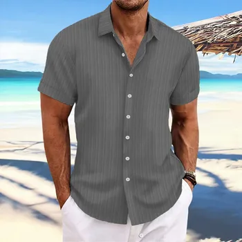 Мужские мешковатые хлопок белье сплошной с коротким рукавом ретро футболки топы блузка уличная одежда