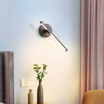 Современный светодиодный настенный светильник, минималистичный настенный светильник для гостиной, спальни, коридора, прикроватного прохода, домашнего декора, внутреннего освещения, настенного бра