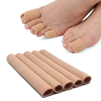 15 см Защитная трубка для пальцев ног Силиконовые трубки для рукавов для пальцев ног, Вросший ноготь, Кукурузная подушка, колпачок для ухода за костями большого пальца стопы, Обезболивающий уход за ногами