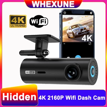 WHEXUNE LF10 UHD 4K Mini Dash Cam для Автомобильных Регистраторов Wifi Автомобильный Видеорегистратор 150 ° Dash Camera Para Autos 2160P Видеомагнитофон Basic Dashcam