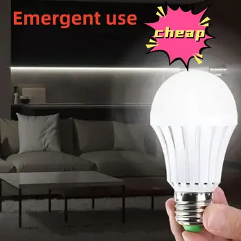 Светодиодное Аварийное Освещение Светодиодная Лампа E27 Светодиодная Лампа 5 Вт 7 Вт 9 Вт Аккумуляторная Лампа Освещения Для Наружного Освещения Bombillas Фонарик