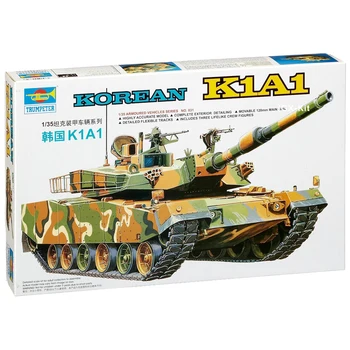 Трубач 00331 1/35 Демонстрация основного боевого танка Корейского K1A1 MBT, Детская игрушка, Набор пластиковых сборочных моделей зданий