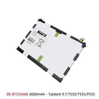 EB-BT550ABE TabletA A2 Аккумулятор Для Samsung T555 P555 P550C T580 Аккумуляторы EB-BT585ABE EB-BT595ABE T590 Запасные Части Для Ремонта