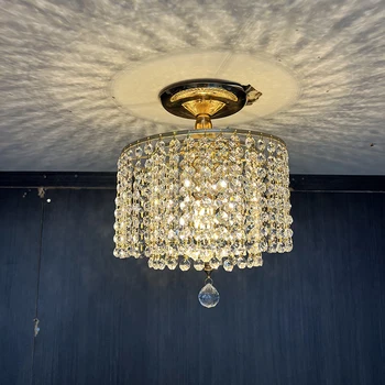 Современная светодиодная хрустальная люстра гостиная лампа для прохода хрустальный потолочный светильник внутреннее освещение спальни люстра modern chandelie