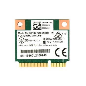 QCA6174 Беспроводная карта WPEQ-261ACN (BT) 802.11AC 867M QCA6174 Bluetooth 4.2 WIFI 5 Mini PCIe