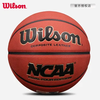 Wilson Wilson Подлинная износостойкая полиуретановая сфера 7 для баскетбола в помещении и на открытом воздухе Чемпионата NCAA по баскетболу