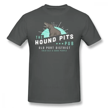 Футболка Dishonored Футболка Dishonored The Hound Pits Pub Летняя забавная футболка с короткими рукавами Плюс размер Мужская графическая футболка