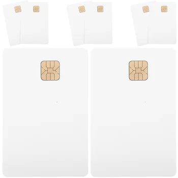 8 Шт. бланков для печати чипов Sle4428 из контактного ПВХ (4428 Белая карта), кредитных этикеток, заготовок для карточек