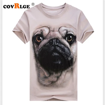 Covrlge Мужские 3D футболки 2019 Летние брендовые футболки в стиле животных, мужские топы в стиле хип-хоп, футболка с 3D принтом, большие размеры 6XL MTS530
