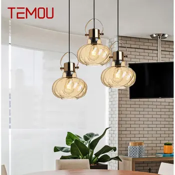 TEMOU Nordic Подвесные Светодиодные Светильники Промышленные Креативные Фонари Дизайн Подвесной Светильник для Дома Спальня Лофт Декор
