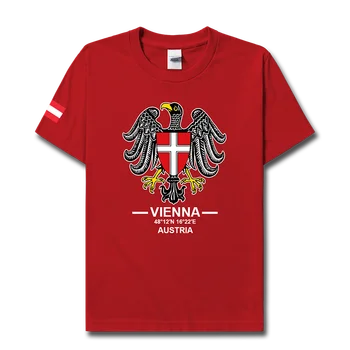 Венская Дунайская консерватория международный туристический город культура логотип сувенир мужская спортивная футболка с новым модным дизайном хлопковая футболка 20