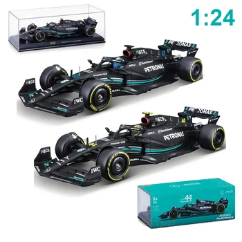 Bburago 1:24 W14 Mercedes-AMG F1 Team 2023 #44 Хэмилтон #63 Джордж Ред Булл RB18 Легкосплавный Автомобиль Формулы-1 Модель литья под давлением игрушки