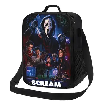Изготовленная на заказ сумка для ланча убийцы из фильма ужасов, Женский Термоохладитель, Изолированный Ланч-бокс для детей, школьников