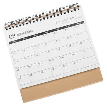 Настольный календарь на 2023-2024 годы Ежемесячная Горизонтальная версия Настольные Канцелярские принадлежности Бумажные Календари для дома