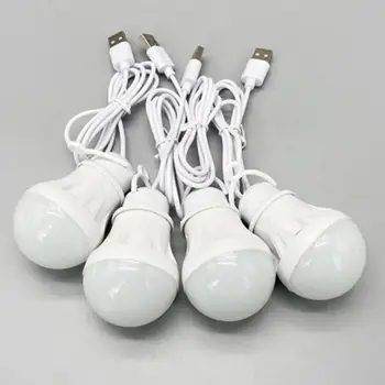 Портативные USB Настольные Лампы LED Light Портативная Лампа 3W 5V Buld Для Студенческого Чтения Книг Учебы Кемпинга Наружного Освещения Фонарь