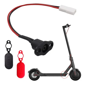 Шнур зарядного устройства для электрического скутера, кабель, крышка зарядного порта, Пылезащитная заглушка для аксессуаров для скутеров Xiaomi M365