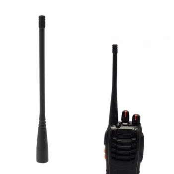 Черная антенна 17 см двухдиапазонная 10 Вт Для BaoFeng SMA-Female UHF/VHF 136-174/400-520 МГц Для UV-5R UV-82 GT3 Практичная