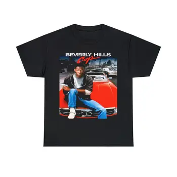 Рубашка полицейского из Беверли-Хиллз, Ретро-винтажная футболка с фильмом 80-х годов Всех размеров S-5XL с длинными рукавами