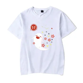 2022 Новое поступление Genshin Impact Hutao, Новая футболка с принтом и коротким рукавом, женская/мужская одежда