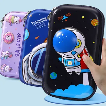 3D мультфильм астронавт пенал Детский EVA милый пенал большой емкости коробка для хранения школьных принадлежностей студенческие канцелярские принадлежности подарок