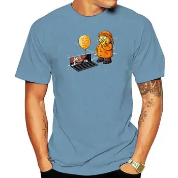Мужская футболка LEQEMAO 2022 IT movie с принтом Стивена Кинга, высококачественные футболки с изображением клоуна, мужская футболка fear halloween pennywise на заказ