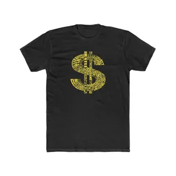 Мужская хлопковая футболка с длинными рукавами Hustle Stack Flip Invest Dollar Sign Typography