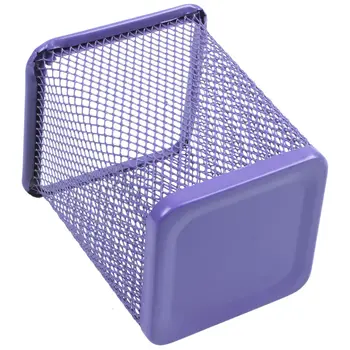 Фиолетовая металлическая сетка прямоугольной формы, держатель для карандашей, органайзер