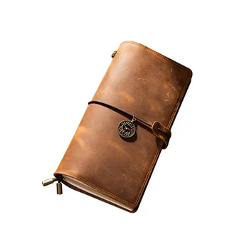 Кожаный блокнот - A6 Vintage Travelers Journal из кожи ручной работы для письма /Поэты / Путешественники /Ежедневные заметки