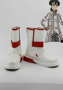 Белые туфли Kazuto, сшитые на заказ от Sword Art Online Cosplay