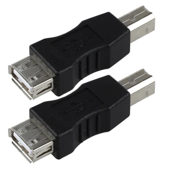 2X Адаптер USB типа A для подключения к USB типа B для подключения к разъему