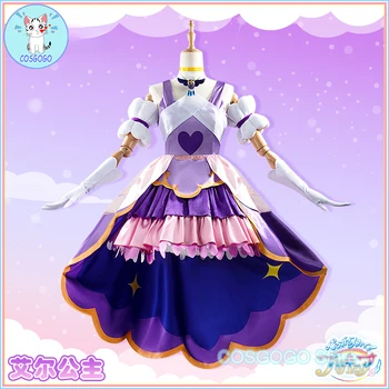COSGOGO [Индивидуальные] Аниме Pretty Cure Ellee Косплей Костюм На Хэллоуин Наряды Женское Платье Милые Комплекты В стиле Лолиты