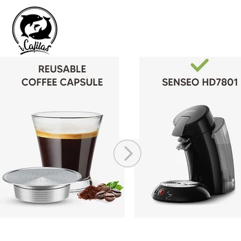 Icafilas для кофейной капсулы SENSEO HD7801 Многоразовая капсула для кофемашины из нержавеющей стали Многоразовый фильтрующий элемент