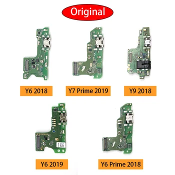 100% Оригинал Для Huawei Y7A 2020 Y5 Y6 Y7 Y9 Prime 2017 2018 2019 Y8S Y7P Y8P Y6P USB Порт Для Зарядки Док-станция Зарядное Устройство Разъем