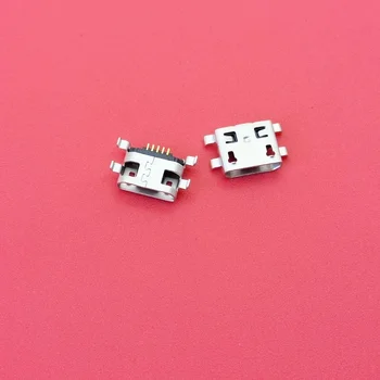 100шт Разъем Micro USB Jack Тип B Женский 5Pin Задняя Плата 0,8 мм Тип Припоя Разъемы Зарядная Розетка для печатной Платы