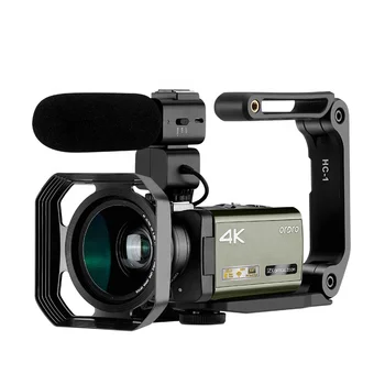 Профессиональная Видеокамера 4K для Прямой трансляции Видеоблогов YouTube cam с Поддержкой Горячего Башмака Внешние Аксессуары
