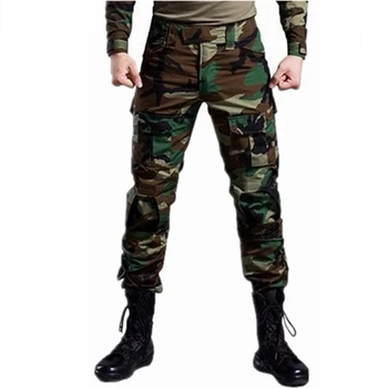 Камуфляжные тактические военные брюки Woodland, мужские страйкбольные пейнтбольные брюки-карго армии США, боевые брюки MAD HLD, Рабочая одежда