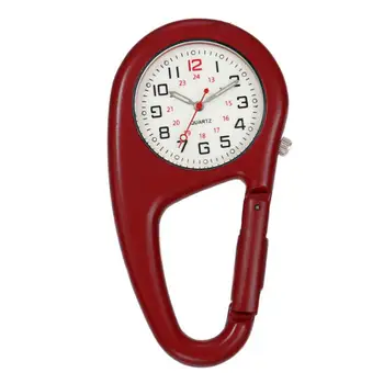 Часы с карабином, точные спортивные часы на открытом воздухе, предотвращающие коррозию, полезные часы для медсестер, врачей, поваров, карабин для скалолазания